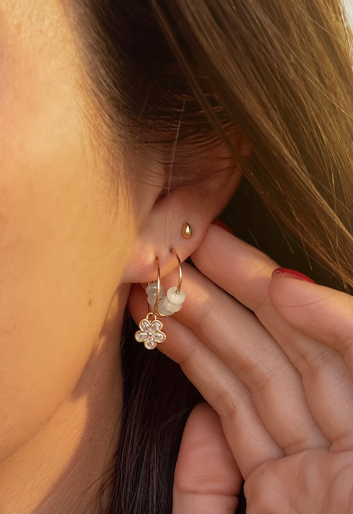 Wild Flower Hoops