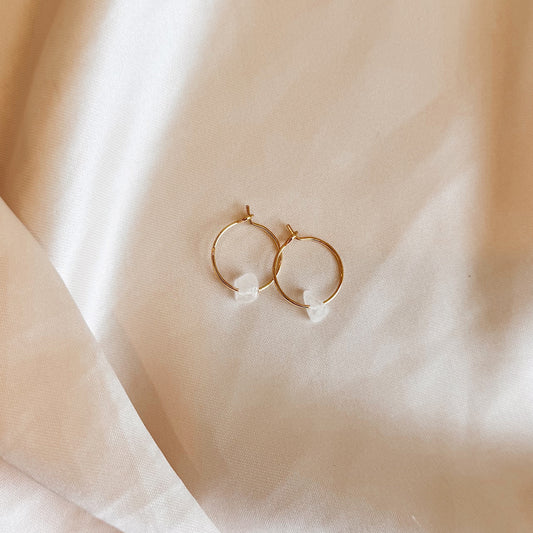 Crystal Ball Hoops