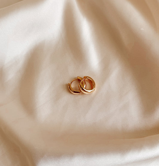 Chunky Gold Hoops 16mm