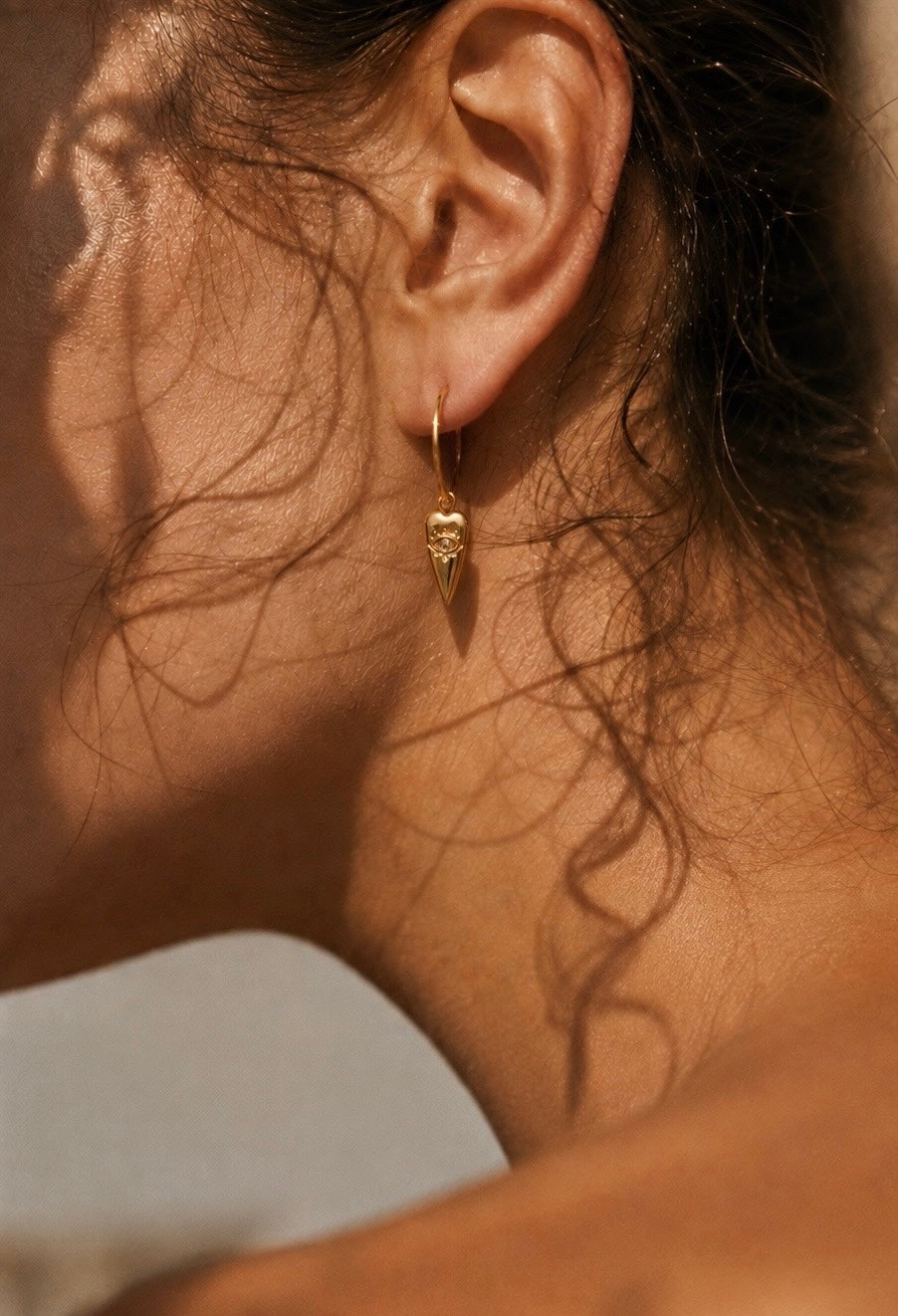 Evil Eye Hoops