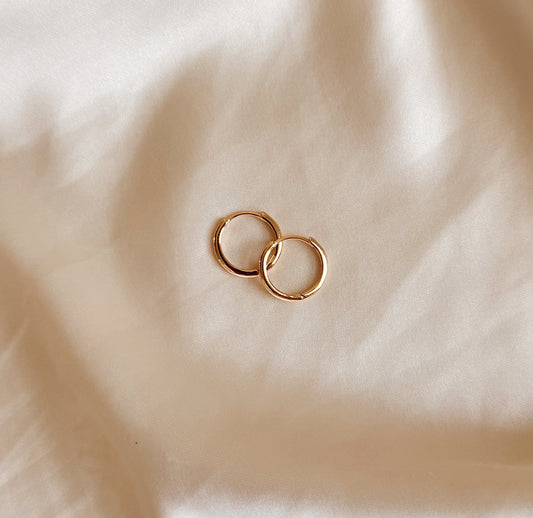 Dainty Gold Hoops