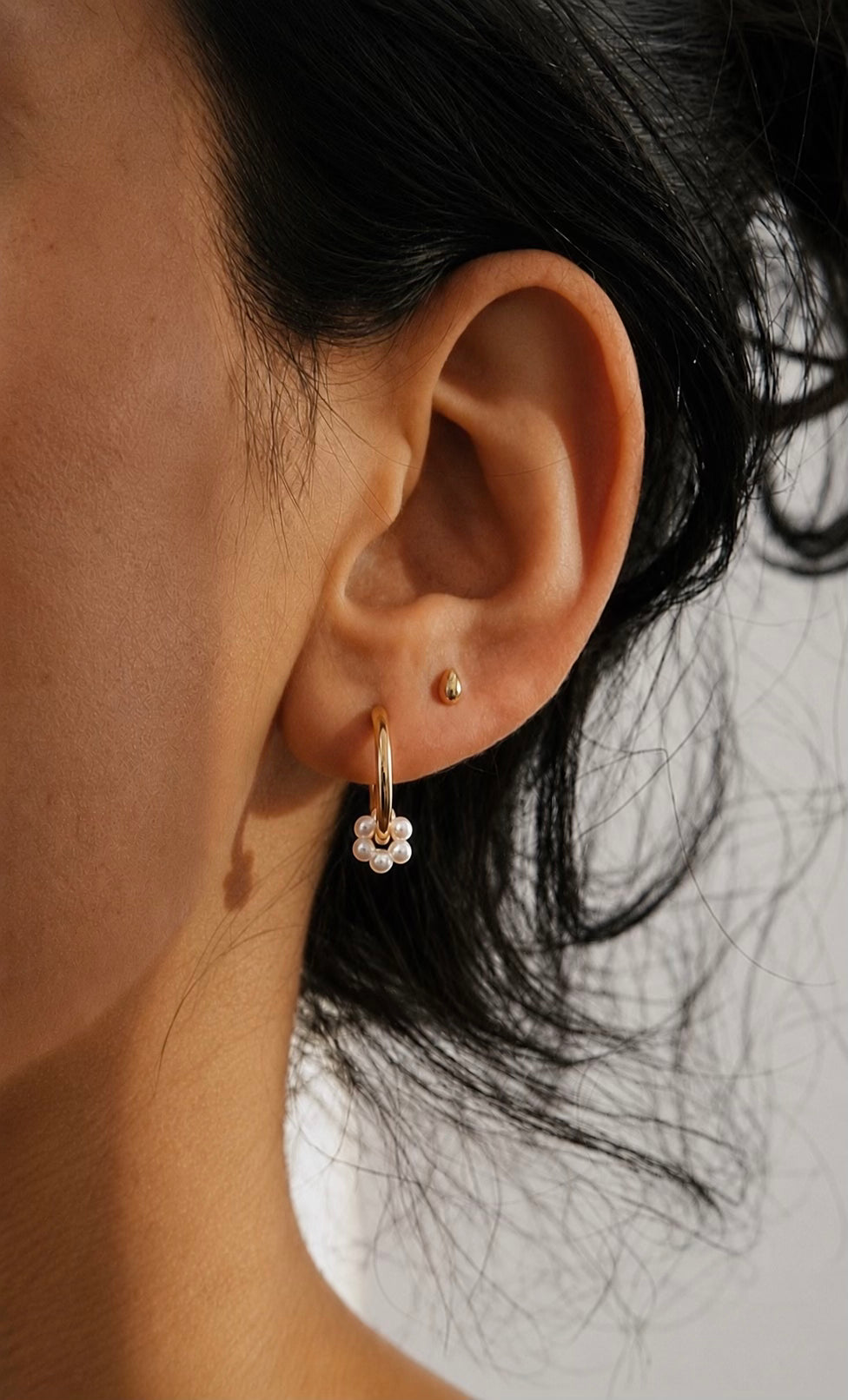 Floral Oval Hoops