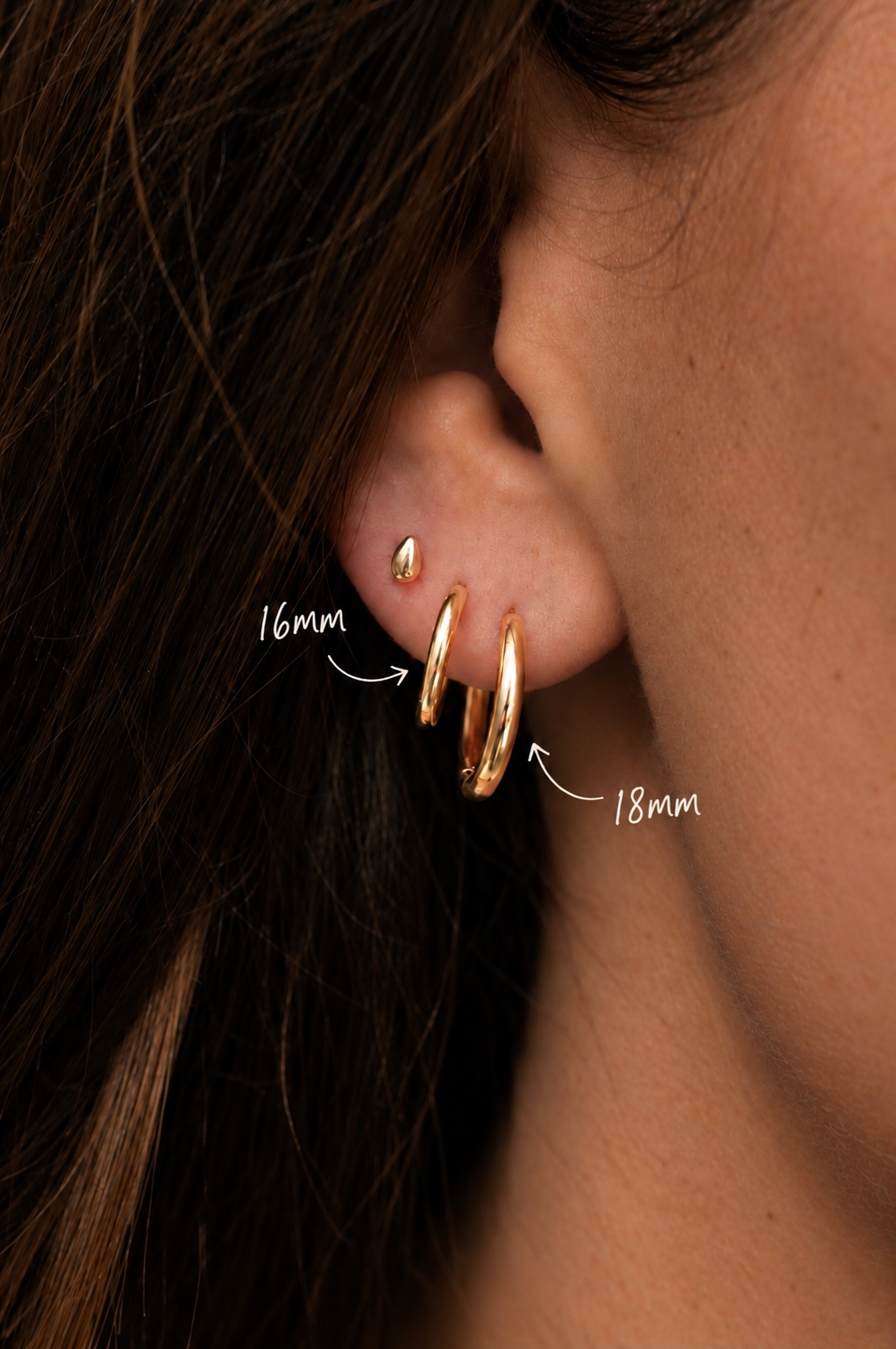 Dainty Gold Hoops