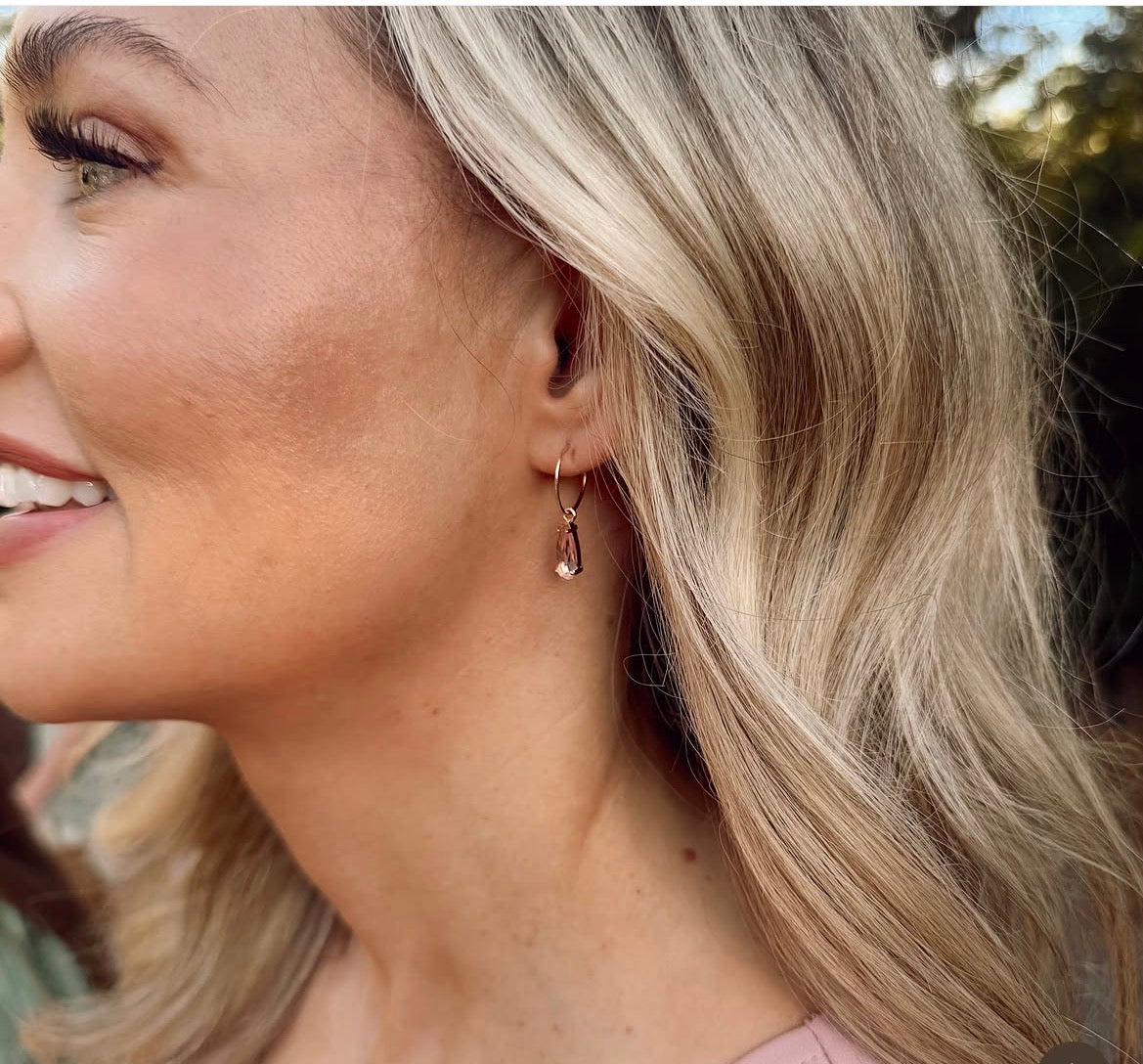 Tear Drop Hoops