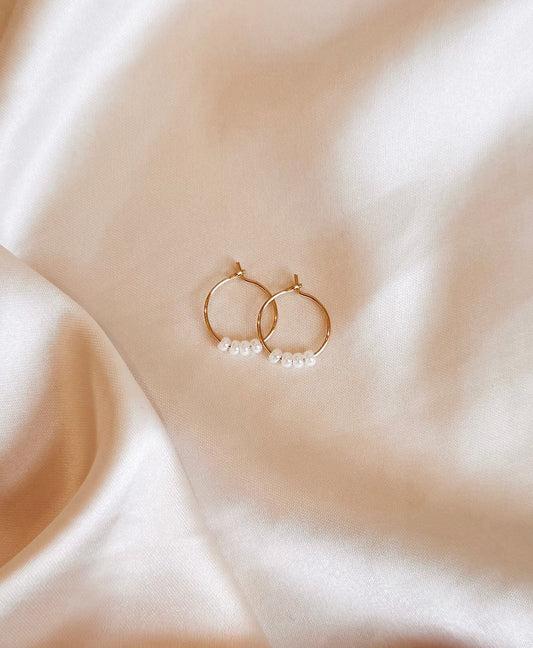 Pearl Hoops