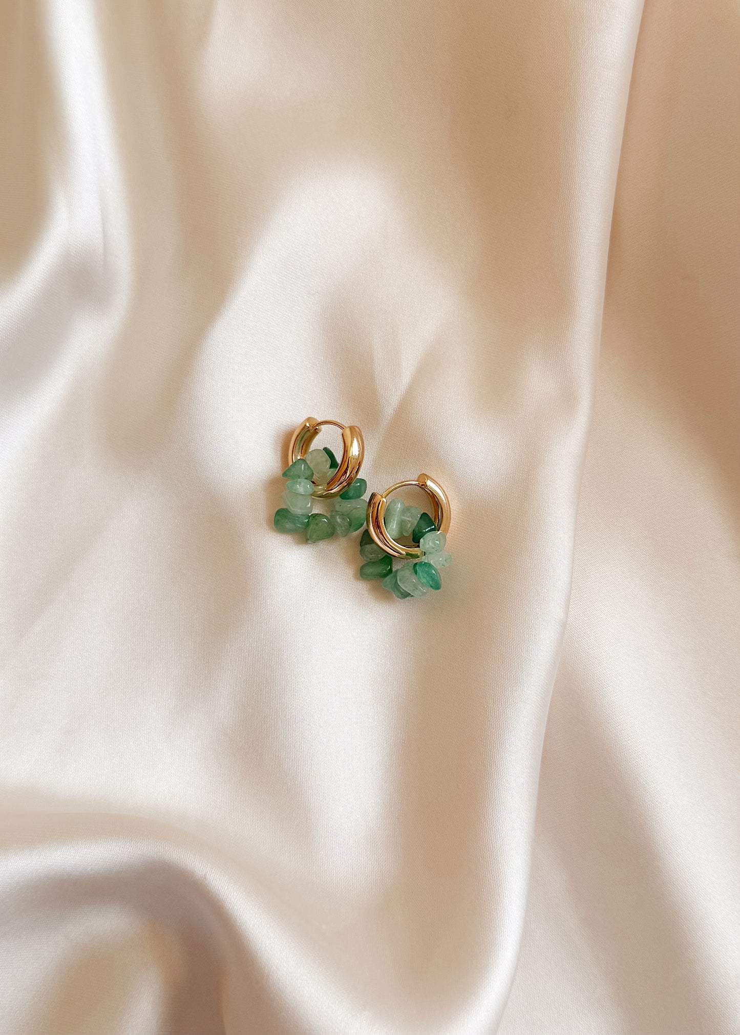 Sea Glass Hoops