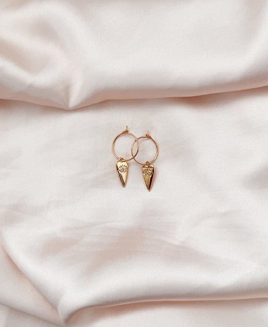 Evil Eye Hoops