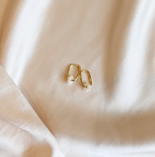 Floral Oval Hoops