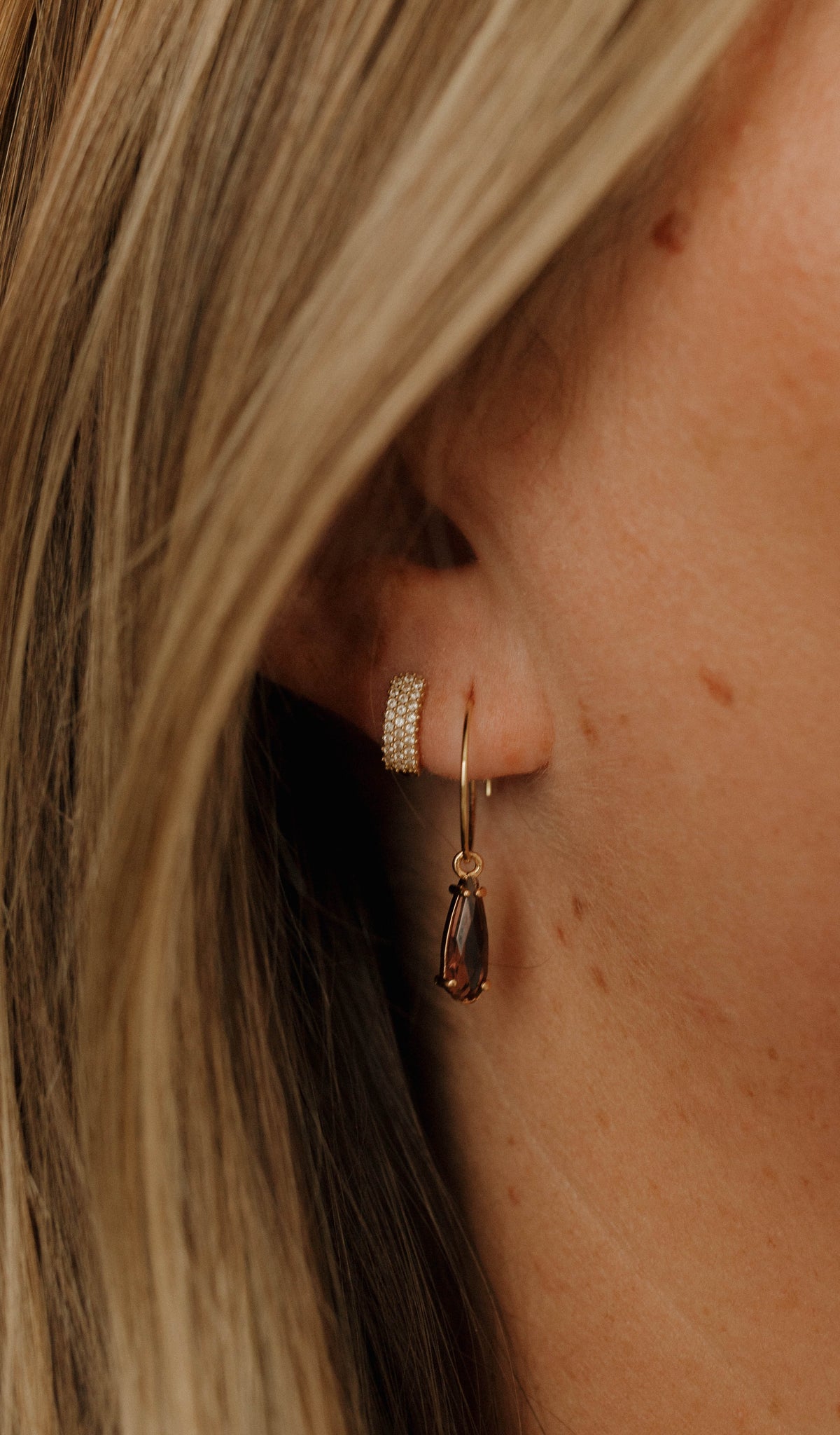 Tear Drop Hoops